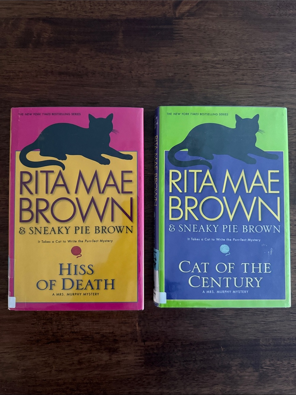 Rita Mae Brown & Sneaky Pie Brown hardcover mystery books